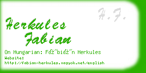 herkules fabian business card